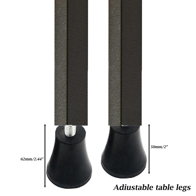 FarBoat 4Pcs 2-inch Height Rubber Furniture Legs Feet Pads Anti-Slip Risers Replacement for Furniture Chair Table Sofa (M8x12mm Bolt), Not Include Four-Claw Nuts - Image 4